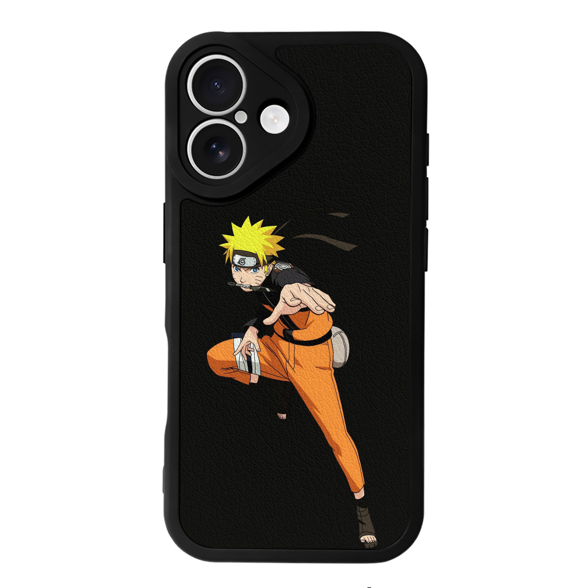 （画像用） NARUTO -ナルト- うずまき ナルト Uzumaki Naruto 【iPhone 16シリーズ対応】シリコンスマホケース（レザー調） 材質：シリコン